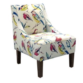 Skyline Furniture Swoop Fabric Arm Chair 72 1BRDWTCSMM