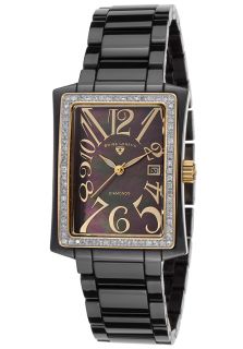 Swiss Legend 10034D BKBGA  Watches,Bella Diamond Ceramic Black MOP Dial Gold Tone Accents, Fashion Swiss Legend Quartz Watches