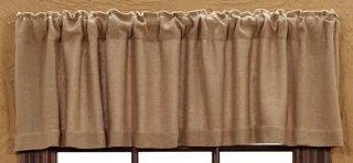 Shop Burlap Natural Valance 100% Soft Cotton 16"x72" at the  Home D�cor Store. Find the latest styles with the lowest prices from Victorian Heart