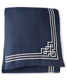 Queen Indigo Duvet Cover, 96 x 98   Scalamandre Maison by Eastern Accents