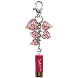 View Quest Intelligent Jewellery 8GB Flash Drive   Pink Hearts      Computing