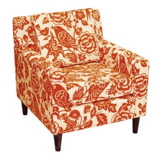Skyline Furniture Cube Fabric Chair 5505CNRYMZ Color Canary Tangerine