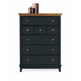 American Drew Sterling Pointe 5 Drawer Chest 181   215XX Finish Black with M