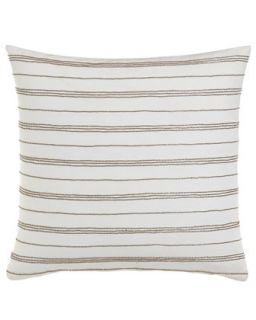 Pillow w/ Bead Stripes, 18Sq.