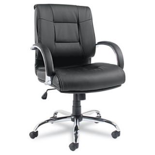 Alera Ravino Big & Tall Series Leather Office Chair with Arms ALERV Back Mid