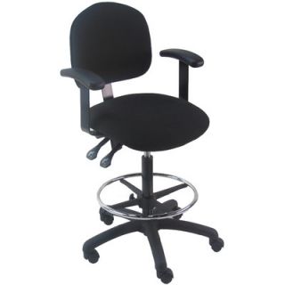 Bench Pro Mid Back Tall Industrial Office Chair with Fix Arm and Adjustable S
