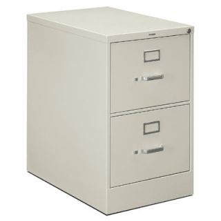 HON H320 Series 18.25 W x 26.5 D 2 Drawer  File Cabinet H322C Finish Light