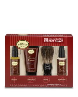 Mens 4 Elements of the Perfect Shave Starter Kit, Sandalwood   The Art of