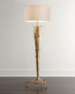 Sedgwick Golden Reed Floor Lamp   John Richard Collection