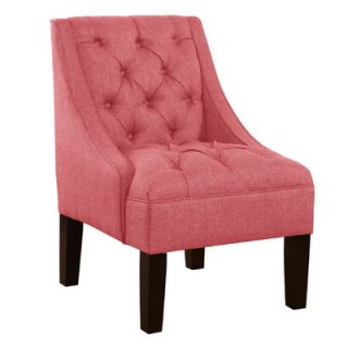 Skyline Furniture Tufted Swoop Armchair 79 1 Color Coral