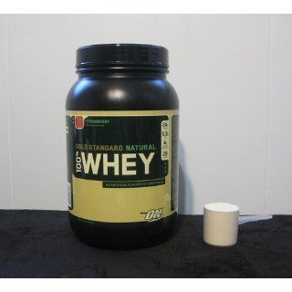 Optimum Nutrition 100% Whey Gold Standard Natural Whey, Strawberry, 2 Pound Health & Personal Care