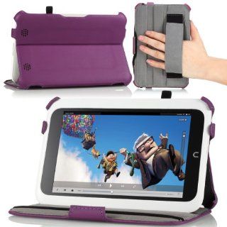 MoKo Slim Fit Multi angle Folio Cover Case for Barnes & Noble Nook Full HD 7" Inch Tablet, PURPLE (with Smart Cover Auto Wake/Sleep Feature) Lifetime Warranty Computers & Accessories