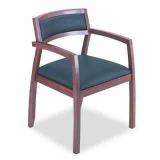 HON Basyx Wood Guest Chairs with Leather Seat/Back BSXVL852HST11 Finish Cherry