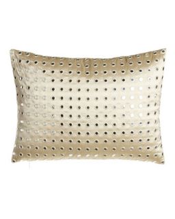 Mirrored Cream Silk Aliyah Pillow, 12 x 16   Blissliving Home