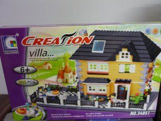 WANGE Building Blocks Toy Villa Series 909Pcs Compatible with Lego Parts 34051 Toys & Games