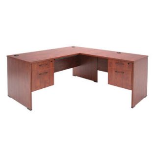 Regency Double Pedestal L Desk SLDP603042 Finish Cherry