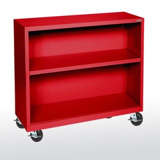 Sandusky Mobile 36 Bookcase BM10 361830 00 Color Red