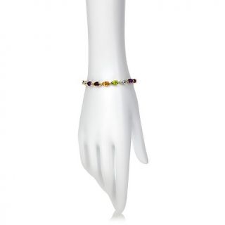 Technibond® 18.45ct Pear Multigemstone Line Bracelet