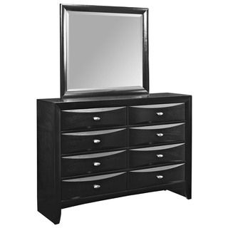 Modway Harrison Dresser And Mirror 2 piece Bedroom Set Black?? Size 6 drawer