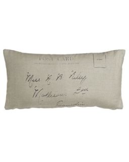 Linen Postcard Pillow, 12 x 24   French Laundry Home