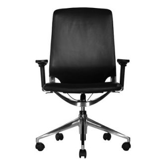 Wobi Office Marco Mid Back Leather Chair with Adjustable Armrest MARCO MB+ADJ