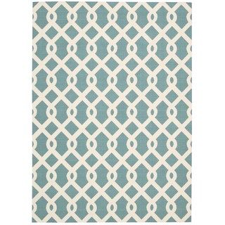 Nourison Waverly Sun And Shade Poolside Blue Rug (79 X 1010)