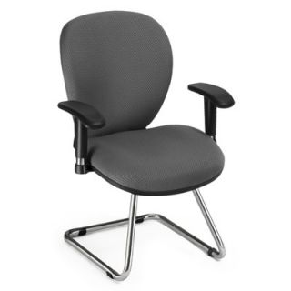 OFM ComfySeat Guest Chair 645 Fabric Graphite