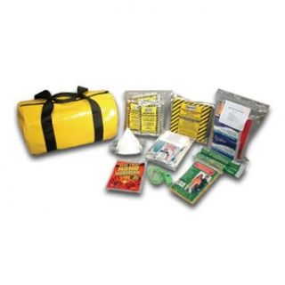 Think Safe 911 90146 Yellow 3 Day Emergency Survival Kit for 1 Person, 8" D x 14" L Science Lab First Aid Supplies