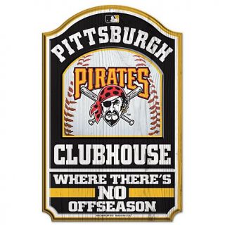 MLB 11" x 17" Clubhouse Sign   Pittsburgh Pirates