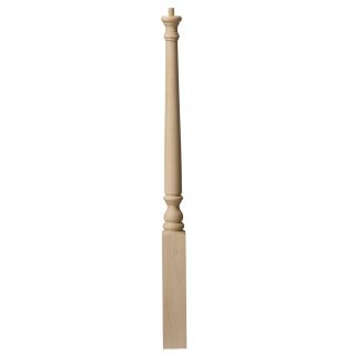 Creative Stair Parts Poplar Starting Interior Stair Newel Post (Common 43 in; Actual 43 in)