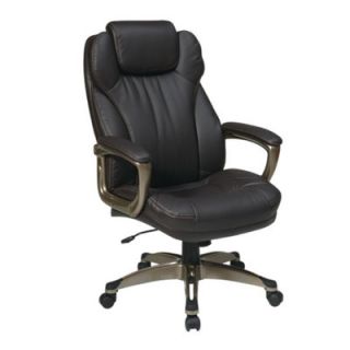 Office Star Eco Leather Executive Office Chair with Padded Arms ECH85801 EC1