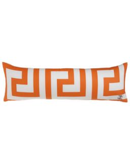 Tangerine Key Bolster Pillow, 12 x 22