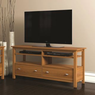 Caravel Carabus Entertainment Console With Two Drawers and Two Adjustable She