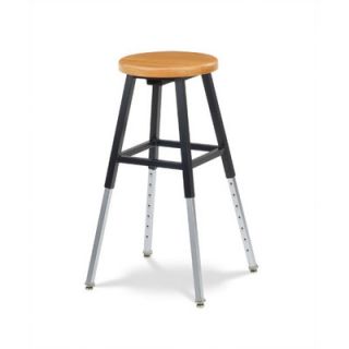 Virco Height Adjustable Lab Stool with Chrome Legs 1251836X Back Support Not