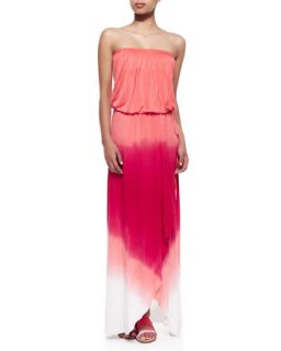 Womens Grayson Strapless Ombre Jersey Maxi Wrap Dress   Young Fabulous and