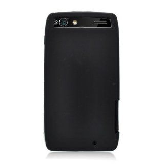 For Vrrizon Motorola Driod Razr XT912 Accessory   Black Hard Skin Case Protector Cover + Free Lf Stylus Pen Cell Phones & Accessories