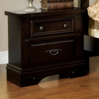 Hokku Designs Cambridge 2 Drawer Nightstand IDF 7496EX N