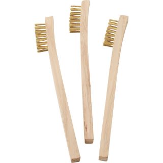 Brass Wire Brushes — 3-Pk.  Brooms, Brushes   Squeegees