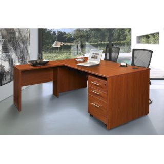 Jesper Office Pro X   L Shaped Executive Desk with Mobile Pedestal X17132 Set