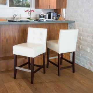 Home Loft Concept Christie 2pk KD Tufted  Counter Stool NFN2063 Seat Finish 