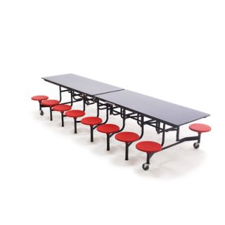 AmTab Manufacturing Corporation Mobile 16 Stool Table MST1216