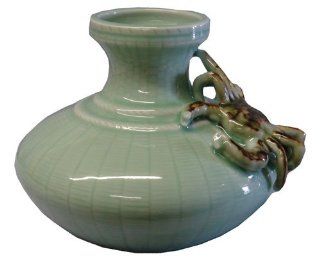 Shop Chinese celadon crab basket vase   porcelain at the  Home Dcor Store