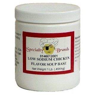 Low Sodium Chicken Flavored Soup Base  1 lb. Jar