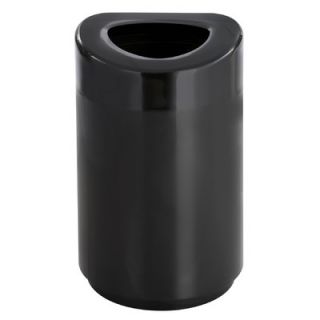 Safco Products Open Top Receptacle in Black 9920BL
