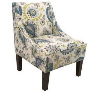 Skyline Furniture Swoop Fabric Arm Chair 72 1LDBPCC