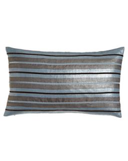 Bolster Pillow with Velvet Stripes, 13 x 22   Eastern Accents