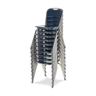 Virco Telos Series 12 Polypropylene Classroom Stack Chair N312 BLK21 CHRM