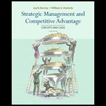 Strategic Management and Competitive Advantage  Concepts