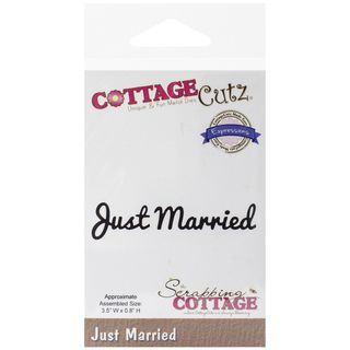 Cottagecutz Expressions Die 3.5inx.8in just Married