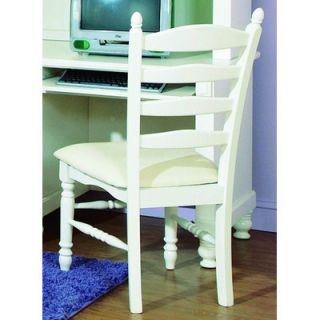 Woodbridge Home Designs 875 Series Writing Desk Chair 875 11C Finish White